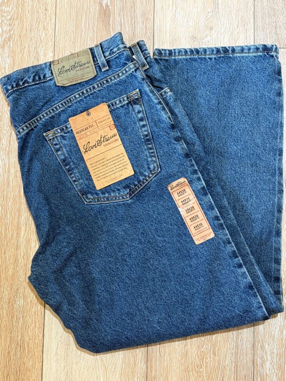 Levi Strauss Signature Jeans Mens 44 x 30 Classic Americana Workwear Western